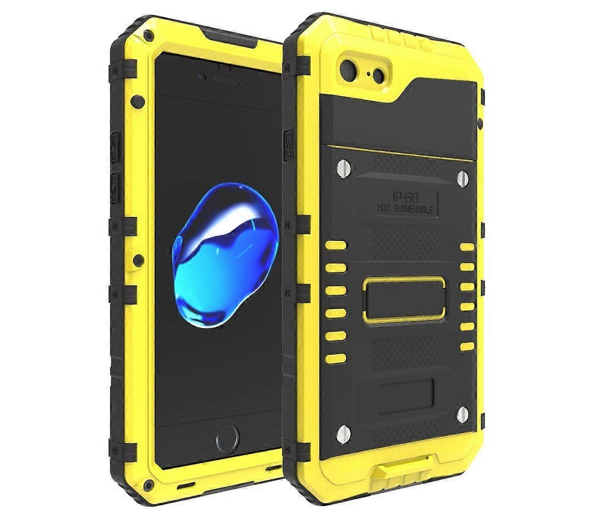 Foxdock Etui na iPhone 7/8 Wytrzymałe wodoodporne etui na telefon, zatapialna i odporna na upadki z 10 m osłona odporna na wstrząsy z podniesionymi...