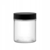 Pojemniki kuchenne - Słoik do przechowywania okrągły Milos 0,7 ml czarny DOMOTTI - miniaturka - grafika 1