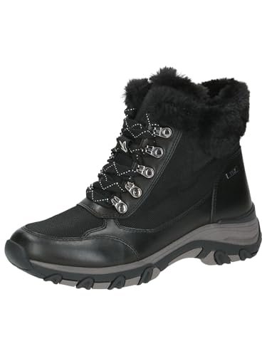 Caprice Damskie ciepłe buty 9-26223-43, modne kozaki, Black Nappa CO, 41 EU, Black Nappa Co, 41 EU