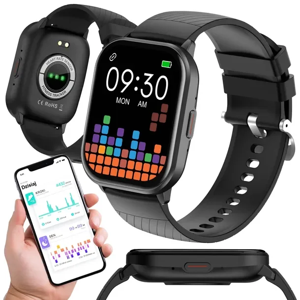 Smartwatch Zegarek Damski Męski Wodoodporny Sport Dotyk Powiadomienia Ip68
