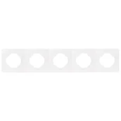 Klawisze i ramki - Ramka pięciokrotna SOUL biały DMP SOLID - miniaturka - grafika 1