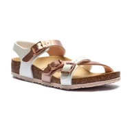 Buty dla dziewczynek - Birkenstock Sandały Kumba z dodatkiem skóry - miniaturka - grafika 1