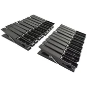 Inne artykuły do sprzątania - Klamerki do bielizny 3 x 7 cm 20 sztuk czarny - miniaturka - grafika 1