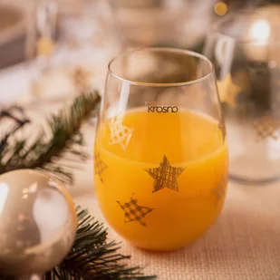 Szklanki Star 500 ml 6 sztuk Krosno srebrne gwiazdki - Szklanki - miniaturka - grafika 2