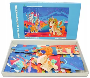 Puzzle magnetyczne - KUCYKI - 25 elementów - Puzzle - miniaturka - grafika 1