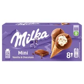 Lody i desery lodowe - Milka - Lody o smaku orzechów laskowych z kawałkami czekolady - miniaturka - grafika 1