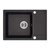 Zlewozmywaki - Kuchinox Zlewozmywak granitowy czarny CELEBES SBL 713T - miniaturka - grafika 1