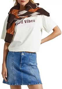 Pepe Jeans Bluza damska Connie, Biały (mysz), S - Bluzy damskie - miniaturka - grafika 1