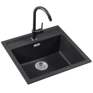 Zlewozmywaki z baterią - Zlewozmywak FRANKE Sirius SID 610-49 143.0702.688 Onyx + Bateria Pola 143.0702.688 Onyx - miniaturka - grafika 1