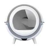 Kuwety dla kotów - PETWANT Kuweta dla kota PETWANT IP-C101WIFI Szaro-biały Raty IP-C101WIFI - miniaturka - grafika 1