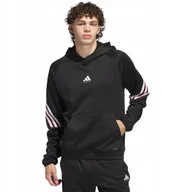Bluzy męskie - Bluza męska adidas Basketball Crazy Warm Hoody czarna JN2491 M - miniaturka - grafika 1