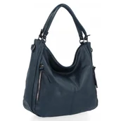 Torebki damskie - Uniwersalna Torebka Damska XL Na Co Dzień firmy Hernan HB0379 Granatowa - miniaturka - grafika 1