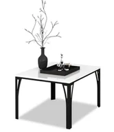 Ławy i stoliki kawowe - Stolik kawowy w stylu loft czarny + biały T0-S49 - miniaturka - grafika 1