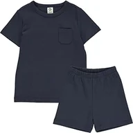 Spodenki damskie - Müsli by Green Cotton Piżama chłopięca S/S T i szorty piżama zestaw, niebieski (Night Blue), 98 - miniaturka - grafika 1