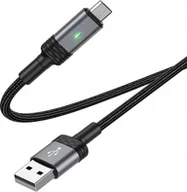 Kable USB - Borofone Kabel BU30 Lynk Smart power-off - USB na Micro USB - 2,4A 1,2 metra czarny - miniaturka - grafika 1