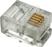 Pozostałe akcesoria sieciowe - Solarix Konektor RJ11 CAT3 UTP 6p4c nieekranowany na linkę 11006400 - miniaturka - grafika 1