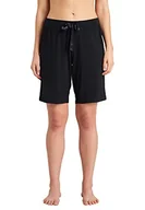 Spodnie damskie - Schiesser Damskie spodnie do spania krótkie Bermudy Modal - Mix + Relax, Czarny_175479, 44 - miniaturka - grafika 1