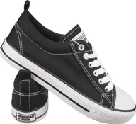 Trampki damskie - American Club Tenisówki młodzieżowe American Club LH09 BL 38 - miniaturka - grafika 1