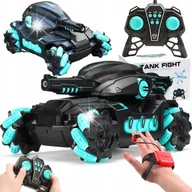 Zabawki zdalnie sterowane - CZOŁG SAMOCHÓD ZDALNIE STEROWANY Z ARMATĄ NA ŻELOWE KULKI 4x4 PILOT I GESTY - miniaturka - grafika 1