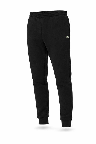 Spodnie dresowe męskie Lacoste XH9624 Slim Fit czarne z logo, Rozmiar M