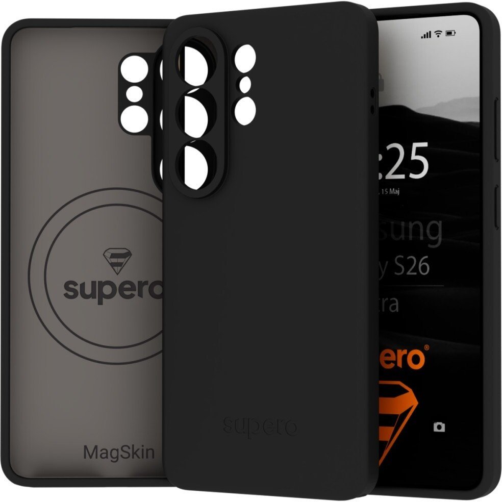 SUPERO Etui magnetyczne Supero MagSkin MagSkin do Samsung Galaxy S26 Ultra, czarne