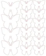 Pasmanteria - Naklejki na ścianę, motylki, białe matowe, 32 sztuki - miniaturka - grafika 1
