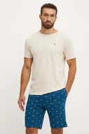 Piżamy męskie - Tommy Hilfiger piżama bawełniana kolor zielony wzorzysta UM0UM02319 - miniaturka - grafika 1