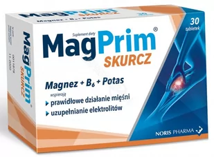 NORIS PHARMA MagPrim Skurcz x 30 tabl powlekanych - Stawy, mięśnie, kości - miniaturka - grafika 1