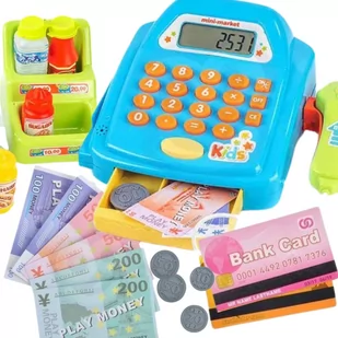WOOPIE Kasa Sklepowa z Półką i Akcesoriami - Zabawy w naśladowanie dorosłych - miniaturka - grafika 1