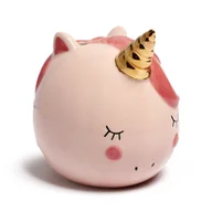 Skarbonki - PUCKATOR, Skarbonka Ceramiczna Jednorożec Różowy Mb266 - miniaturka - grafika 1