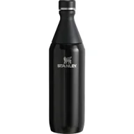 Shakery i bidony sportowe - Stanley Butelka Na Wodę All Day Slim 600 Ml (OS / Czarny) - miniaturka - grafika 1