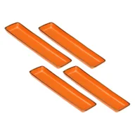 Tace i patery - ROSE&TULIPANI CONCERTO ARANCIONE Zestaw 4 tac prostokątnych 32 x 8 cm - miniaturka - grafika 1