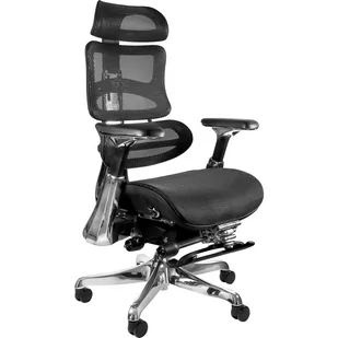 Fotel biurowy, krzesło biurowe Fotel Obrotowy Ergonomiczny Ergothrone Z Podnóżkiem Unique - Fotele i krzesła biurowe - miniaturka - grafika 1