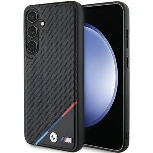 BMW BMHMS24S23PUDTK S24 S921 czarny/black hardcase Carbon Tricolor Line MagSafe - Etui i futerały do telefonów - miniaturka - grafika 1