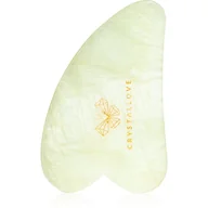 Rollery do masażu - Crystallove Crystallove Płytka do Masażu Twarzy Gua Sha z Jadeitu Oczyszcza z toksyn, poprawia krążenie 1 szt. - miniaturka - grafika 1