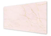 Dekoracje domu - Panel kuchenny HOMEPRINT Różowo złoty marmur 120x60 cm - miniaturka - grafika 1