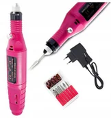 Frezarki do paznokci - Frezarka Do Paznokci Manicure Pedicure + 6 Frezów + 6 Kapturków - miniaturka - grafika 1