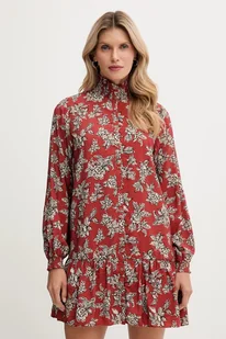 Pepe Jeans sukienka kolor pomarańczowy mini rozkloszowana PL9537693 - Sukienki - miniaturka - grafika 1