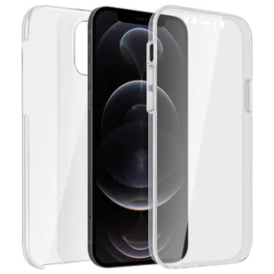 Etui 360° do iPhone'a 12 Pro Max Elastyczny przód i sztywny tył — przezroczyste - Etui i futerały do telefonów - miniaturka - grafika 1