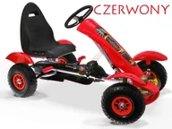 Jeździki dla dzieci - Sportowy Gokart na pedały F618 Pompowane koła! Obciążenie do 50 kg! Gokart 618 Gokart F618 - miniaturka - grafika 1