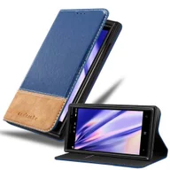 Etui i futerały do telefonów - Cadorabo Etui do Nokia Lumia 830 w kolorze NIEBIESKI BRĄZ Etui na telefon komórkowy z magnetycznym zamknięciem, funkcją podstawki i miejscem na kartę Etui Etui ochronne Etui z klapką w stylu książki - miniaturka - grafika 1