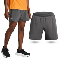 Spodnie sportowe męskie - Spodenki fitness męskie UNDER ARMOUR Launch 5" Shorts Szorty - miniaturka - grafika 1