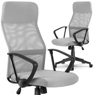 Fotele i krzesła ogrodowe - Sofotel Fotel biurowy z mikrosiatki Sofotel Sydney jasnoszary glob1-2451-0 - miniaturka - grafika 1