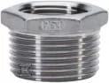 Łączniki, trójniki, kształtki - Złączka gwintowana ze stali nierdzewnej redukcyjna nakrętno-wkrętna 1" x 3/4" - miniaturka - grafika 1