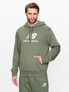 New Balance Bluza MT31537 Zielony Relaxed Fit - Bluzy męskie - miniaturka - grafika 1