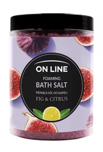 On Line Pieniąca Sól do kąpieli Fig & Citrus 1200g - Kosmetyki do kąpieli - miniaturka - grafika 1