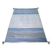 Dywany - Niebiesko-szary bawełniany dywan Webtappeti Antique Kilim, 70x140 cm - miniaturka - grafika 1