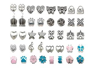 Zestaw Do Tworzenia Robienia Biżuterii, Bransoletek, Charmsy, Zawieszki, Koraliki NIEBIESKO-RÓŻOWY MIX + Etui - Masy plastyczne - miniaturka - grafika 6