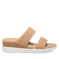 Klapki i japonki damskie - Klapki Clara Barson WYL05010-12 Beżowy - miniaturka - grafika 1