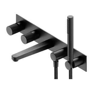 Omnires Contour Bateria wannowa podtynkowa z zestawem antracyt CT8037/1AT - Baterie podtynkowe - miniaturka - grafika 1